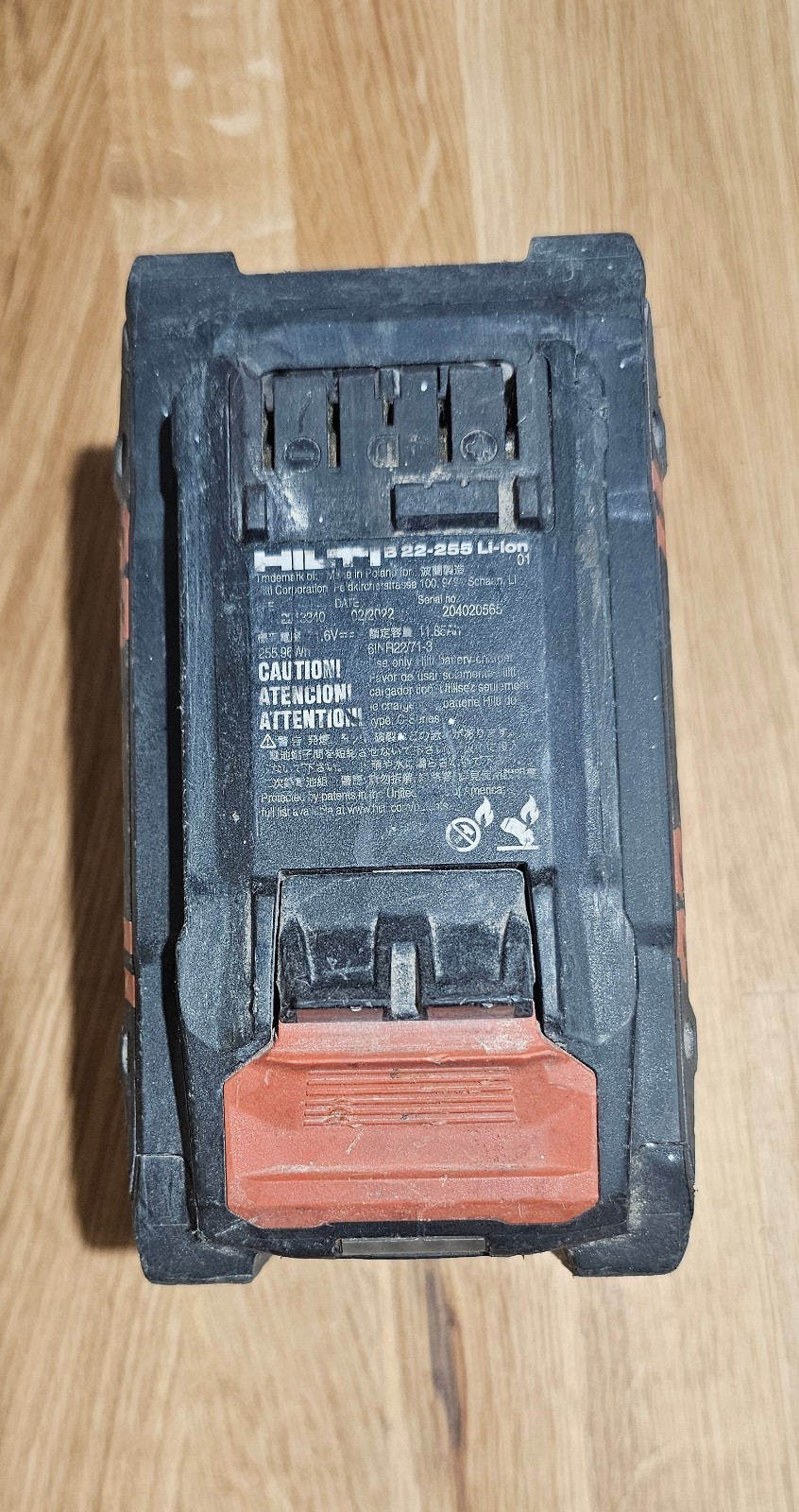 (4) Hilti B22-255 Nuron 22V Heavy Duty Battery Pack
