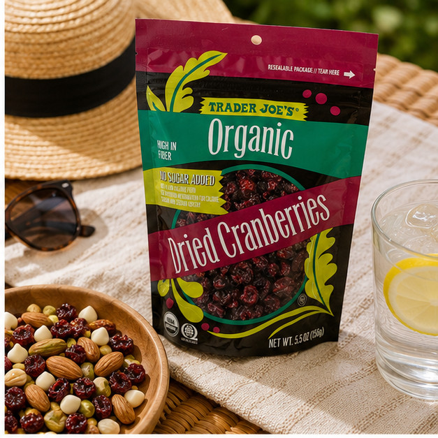 5-Pack Trader Joe’s Organic Dried Cranberries, No Sugar Added