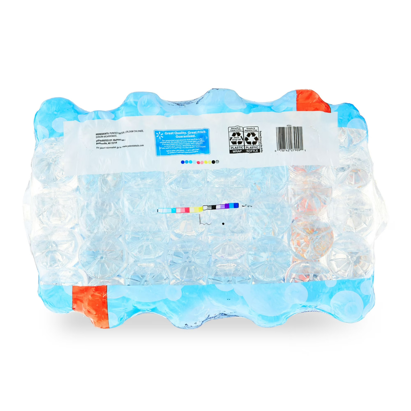 Great Value Purified Drinking Water, 16.9 fl oz Bottles, 40 Count Pack .