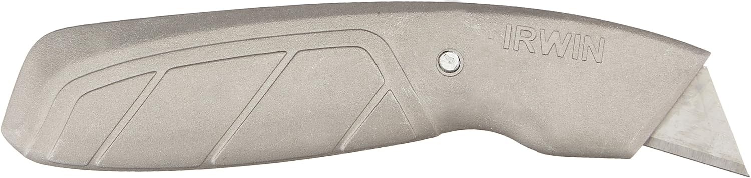 IRWIN Utility Knife, Fixed Blade Gray 2 Pack – Utility Knife – Irwin Blue Blade