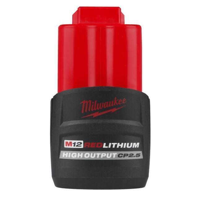Genuine Milwaukee M12 CP 2.5 Ah Battery Pack 48-11-2425 – Brand New / Sealed
