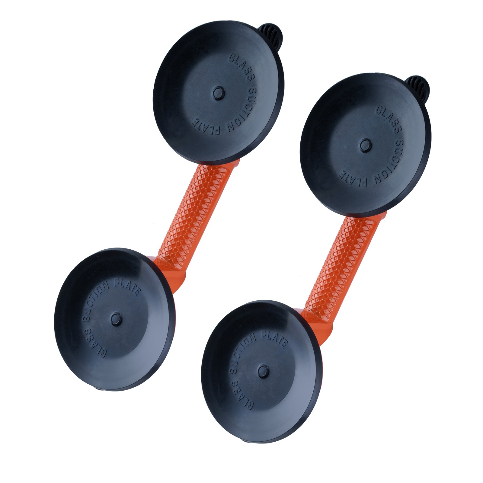 VEVOR Vacuum Suction Cup Double Glass Lifter 4.7″ 330 lbs 2 Pack Aluminum Handle