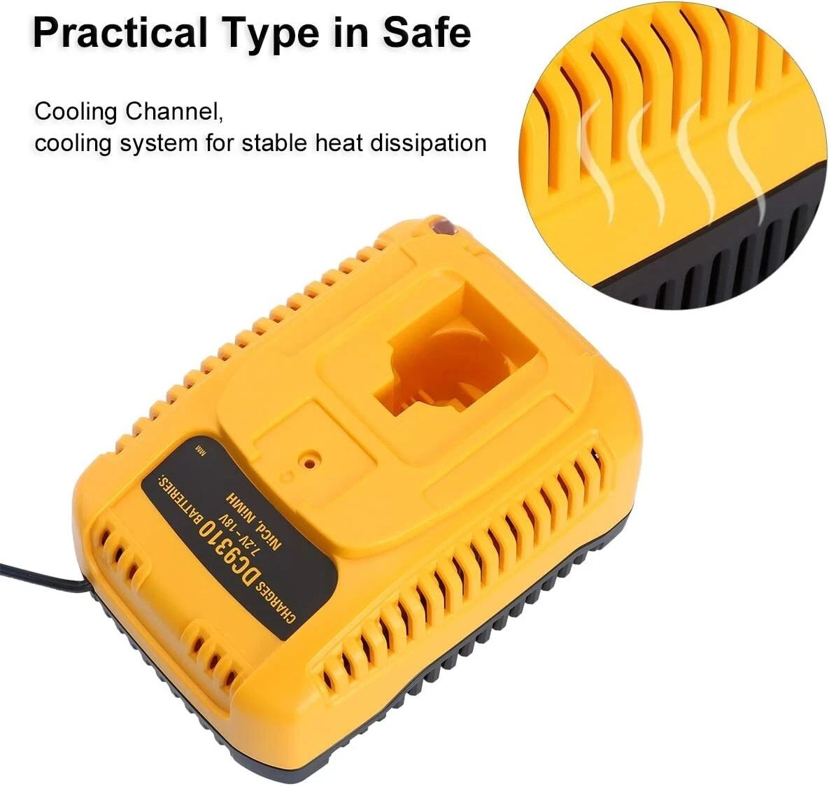 2Pack 18 Volt XRP Battery/ Charger for DeWalt DC9096-2 DC9098 DC9099 DW9096