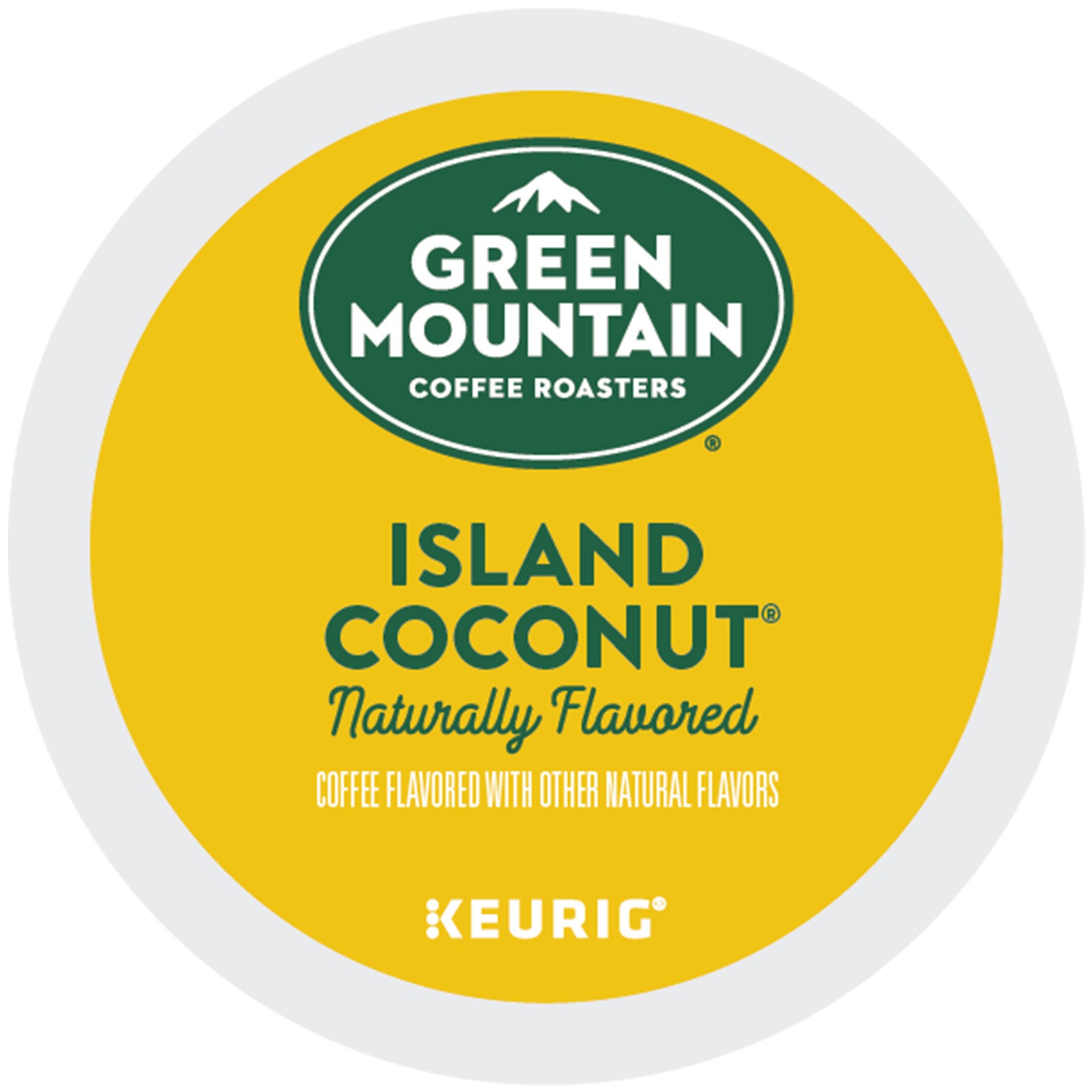 Green Mountain Coffee Island Coconut K-Cups, Light Roast Coffee, 24 Count