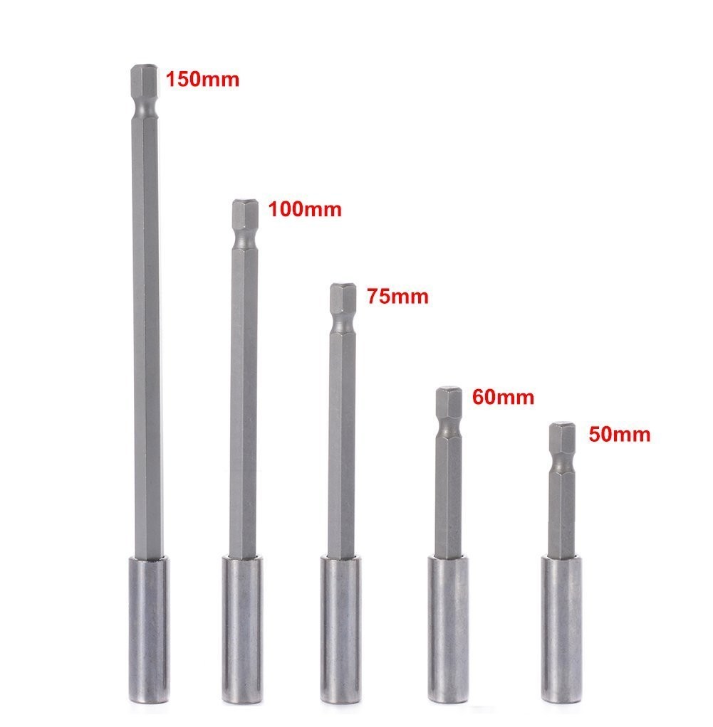 10Pieces Magnetic Bit Holder Extension, 1/4 inch Hex Shank Heavy Duty Quick R…