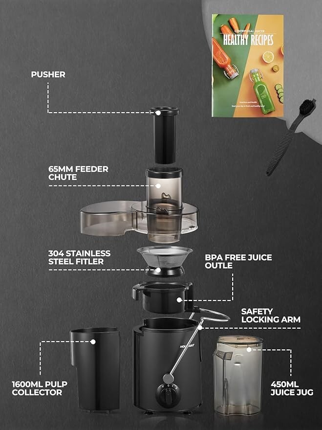 HOUSNAT Whole Fruit and Vegetables with 3-Speed Setting, Upgraded Version