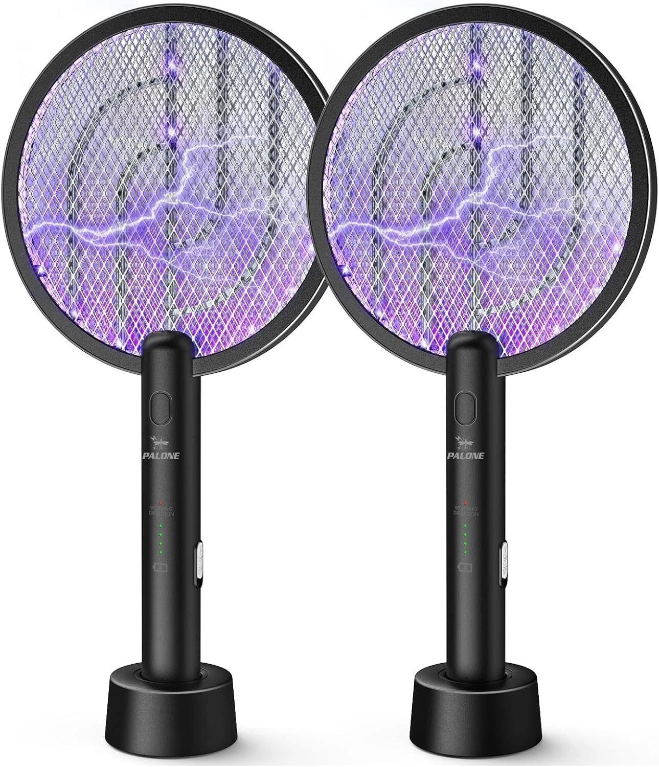 2Pack Electric Bug Zapper Fly Swatter Zap Mosquito Killer Pest Insect Racket USA
