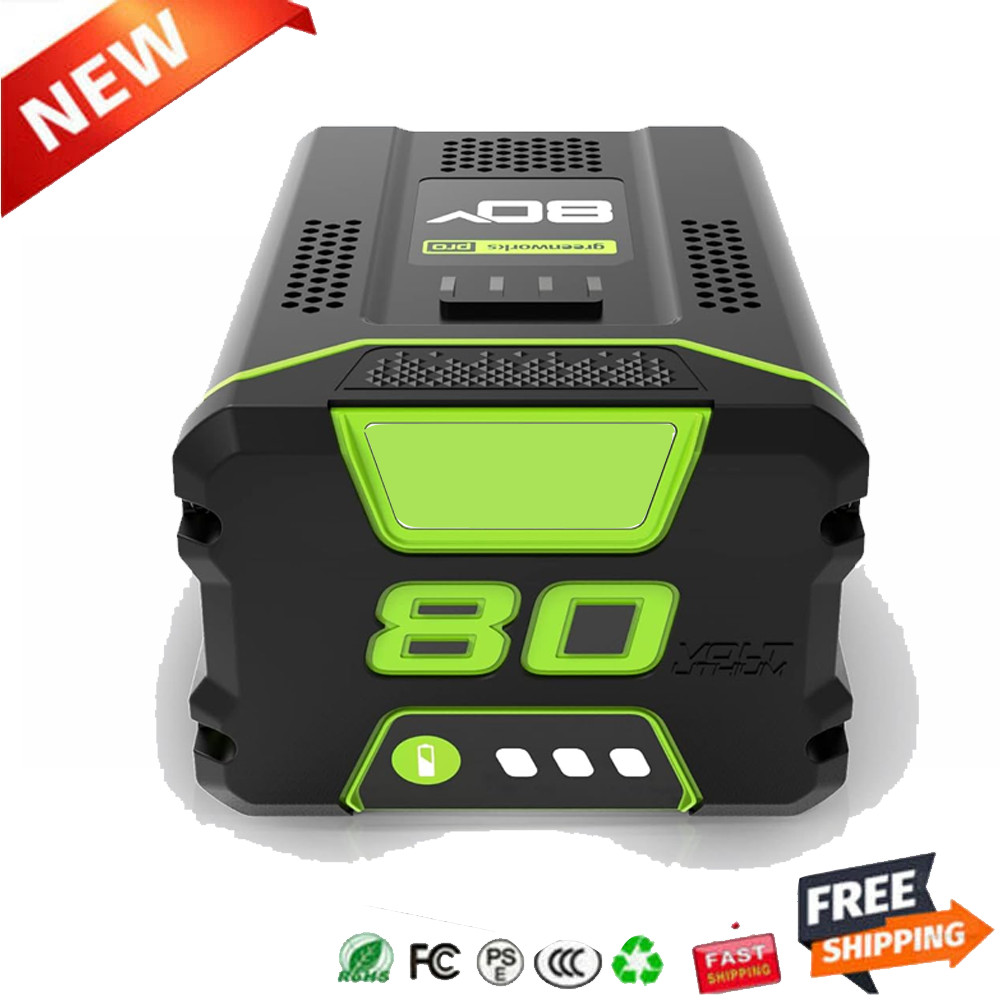 FOR Greenworks 80V Lithium Ion 5.0Ah Rechargeable Li-ion Battery BAB727 GBA80200