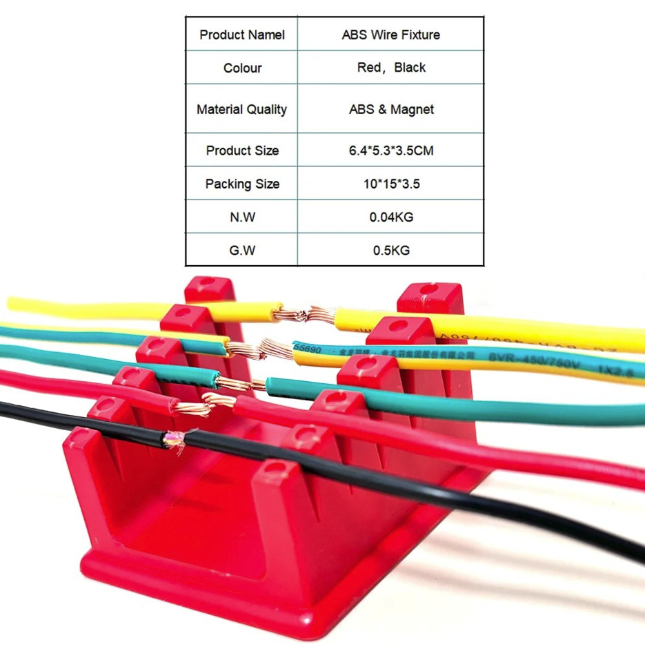 1pc Magnetic Soldering Wire Holder Clamp ABS Fixture Bench Tool – NEW