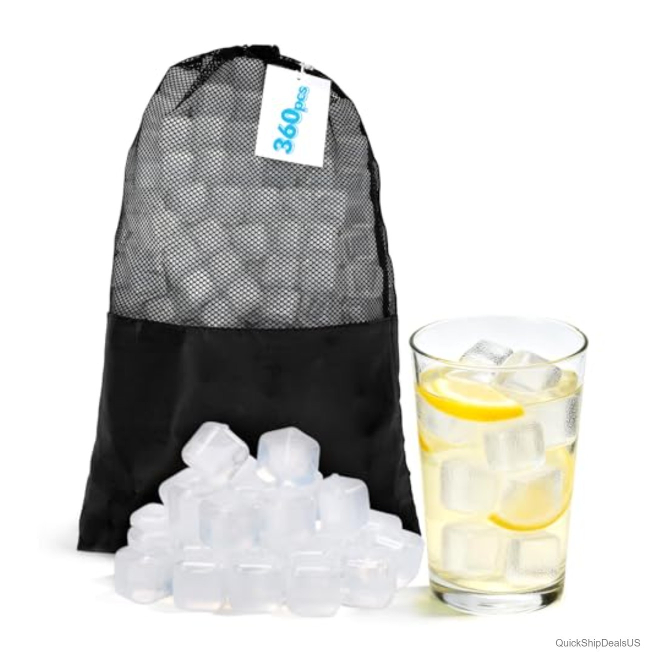 360 Pack Reusable Ice Cubes Drinks BPA-Free Ice Packs Lunch Boxes Coolers
