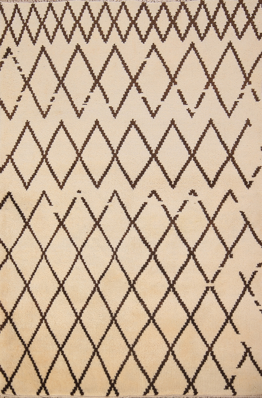 Modern Handmade Luxury Hand-Knotted Moroccan Wool Rugs for Any Room 4×6 ft