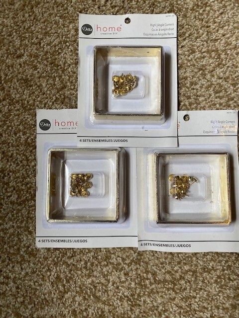 Dritz Home DIY Right Angle Corners Hardware Lot