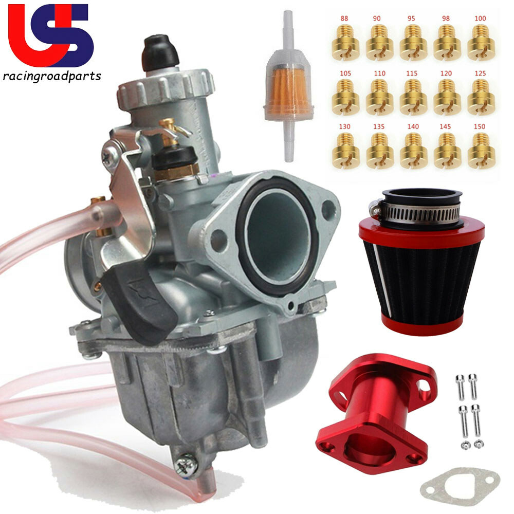 VM22 26mm Carburetor Air Filter Jet For Mikuni 110 125 140cc Pit Dirt Bike Pit
