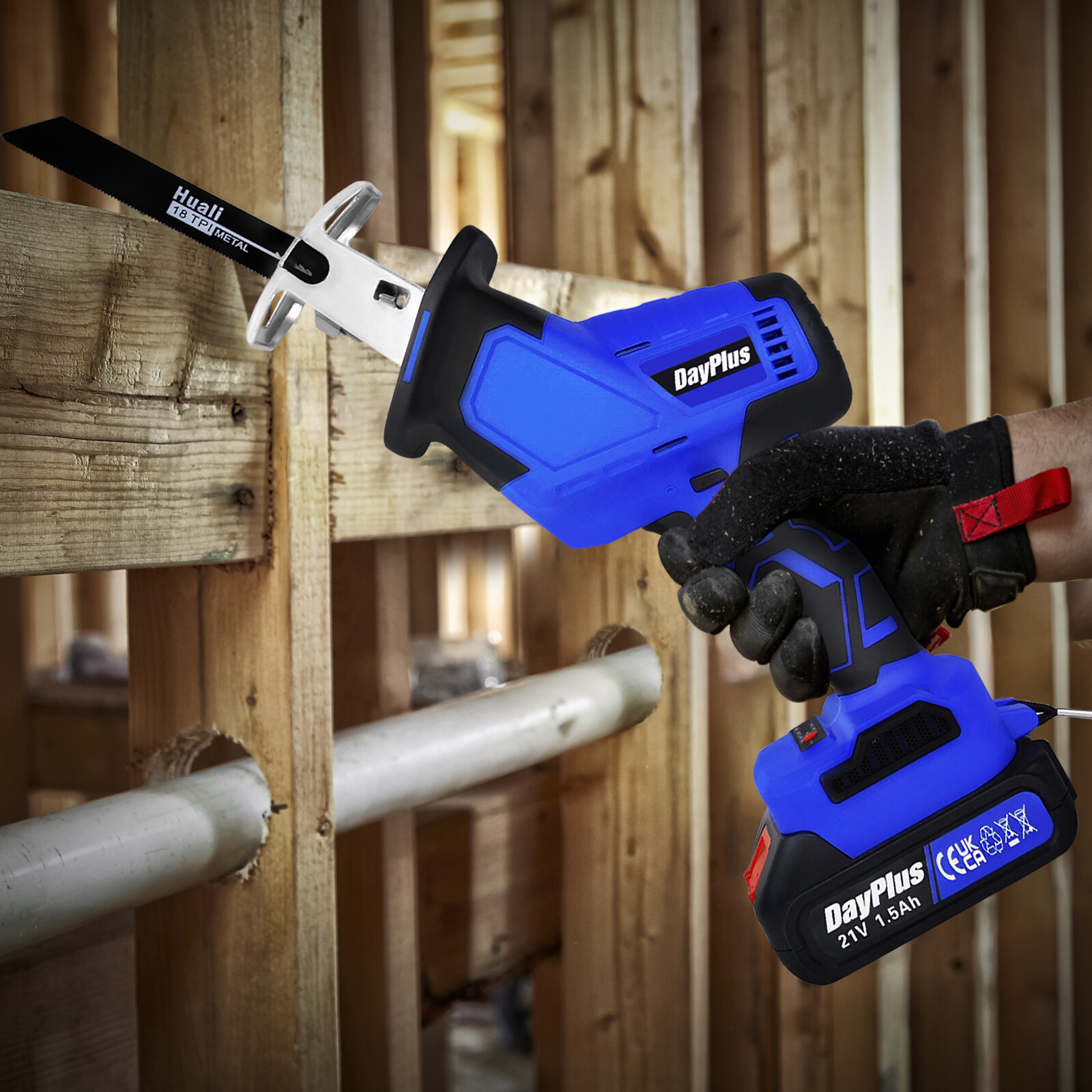 Brushless Reciprocating Saw Electric Saw Variable Speed Metal Wood Cutting Tool