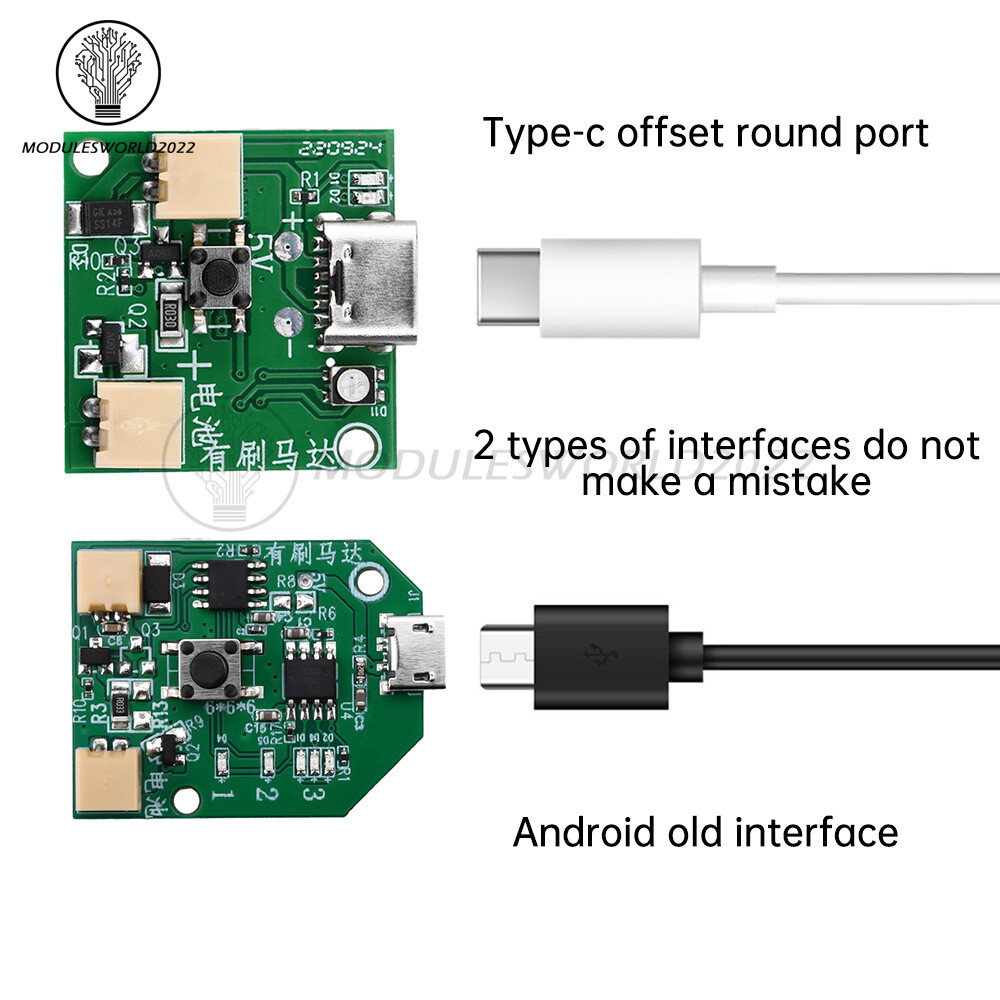 3.7V Universal USB Rechargeable Small Fan Circuit Board Mobile Fan Control Board