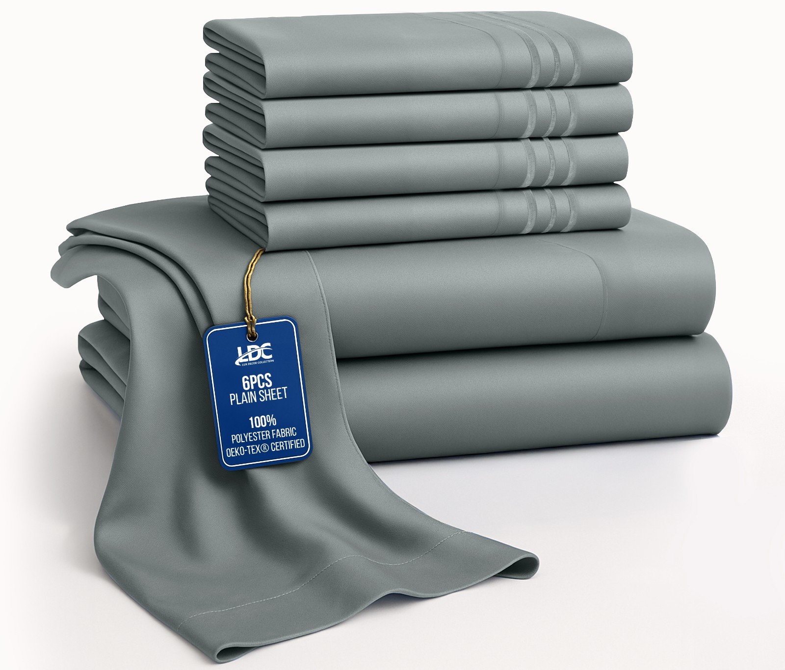 Bed Sheet Set 6 Piece Bedding Comfort Microfiber Deep Pocket 1800 Series Sheets