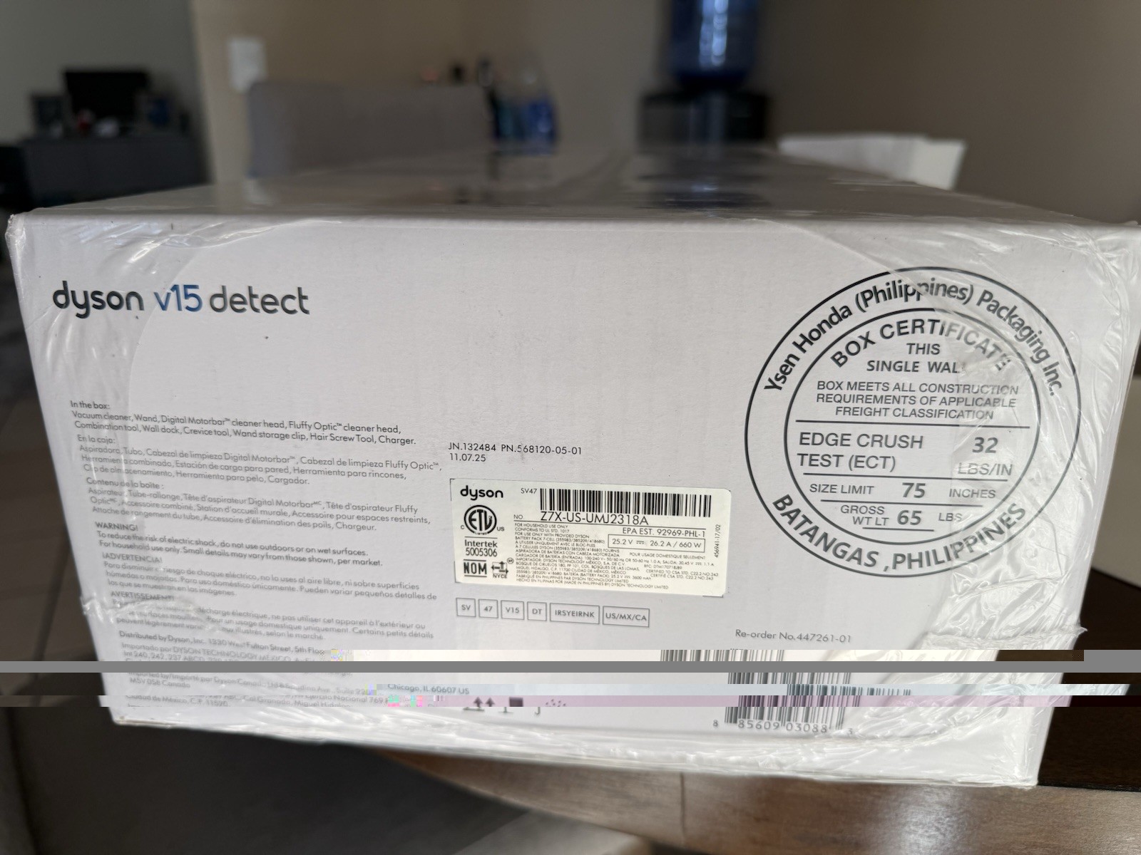 Dyson V15 Detect Cordless Stick Vacuum Cleaner – Yellow/Nickel (447261-01) New