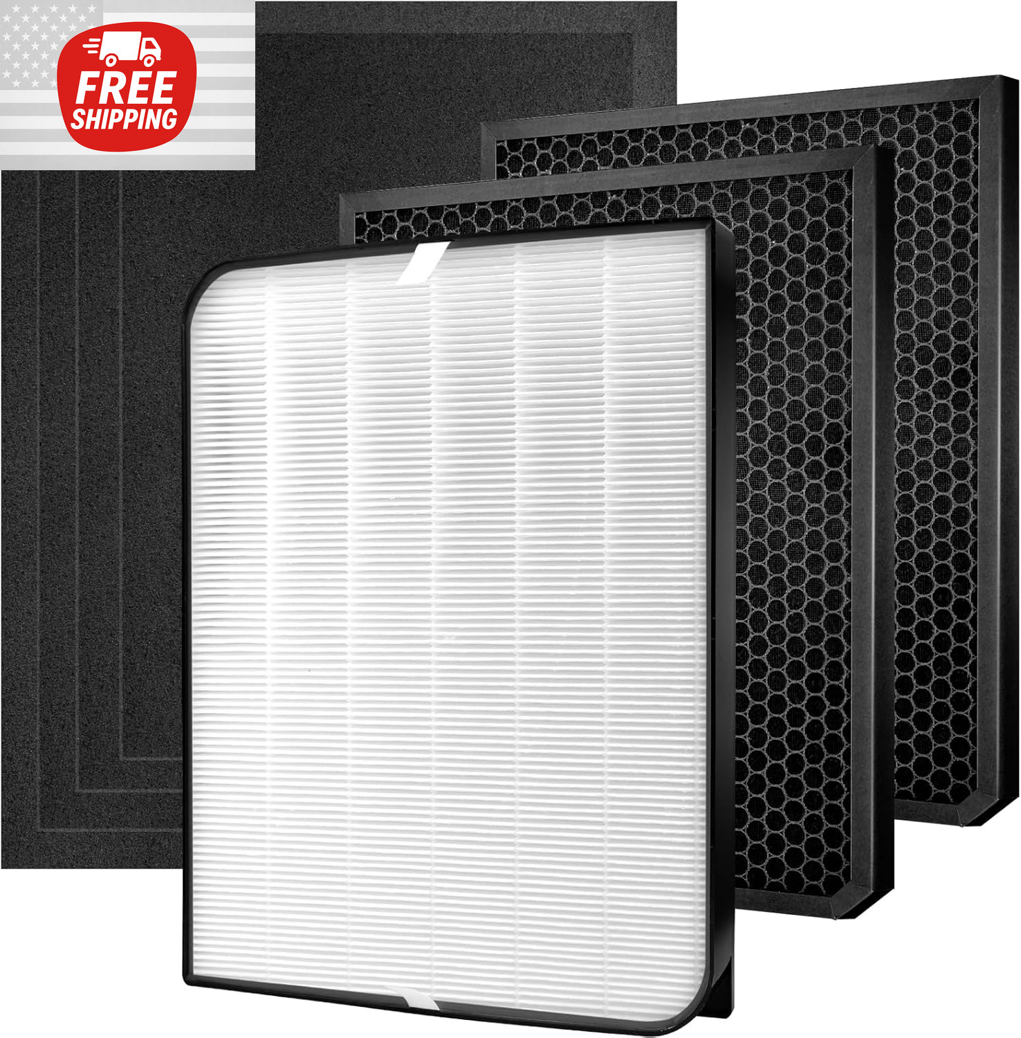 7-Pack Replacement Filters for Air Doctor 3000/3500 Air Purifiers