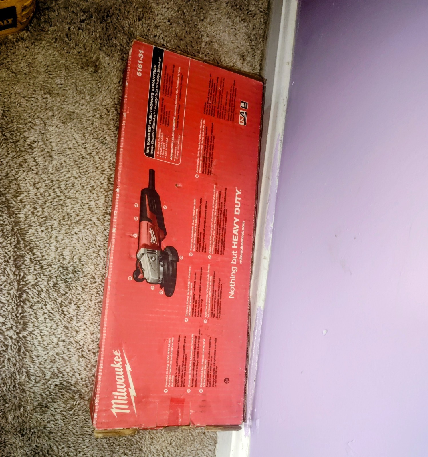 Milwaukee 6161-34 Angle Grinder Red Corded Electric Rotary/Circular Action