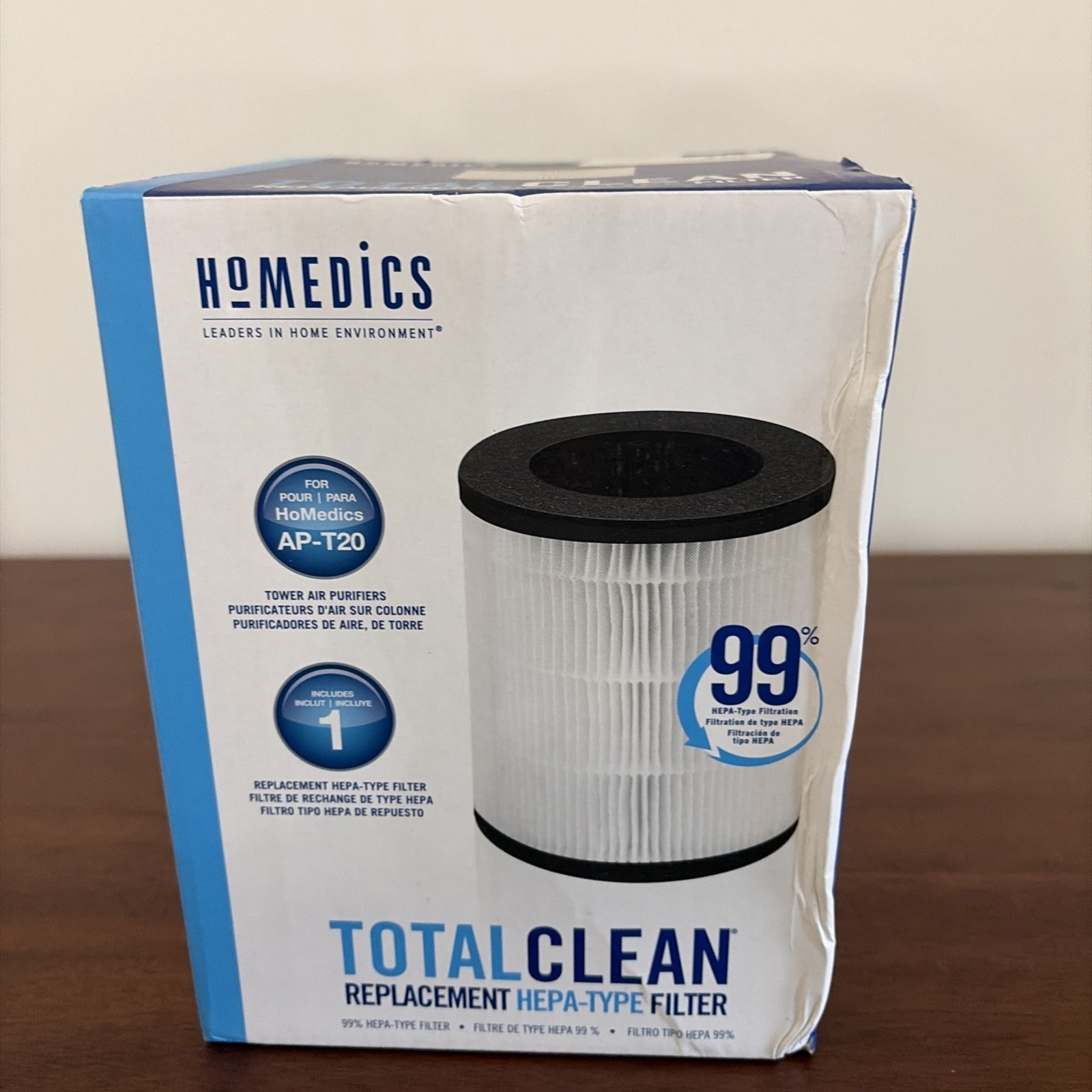 HoMedics Total Clean Hepa-Type Filter For AP-T20 Tower Air Purifier NEW SEALED