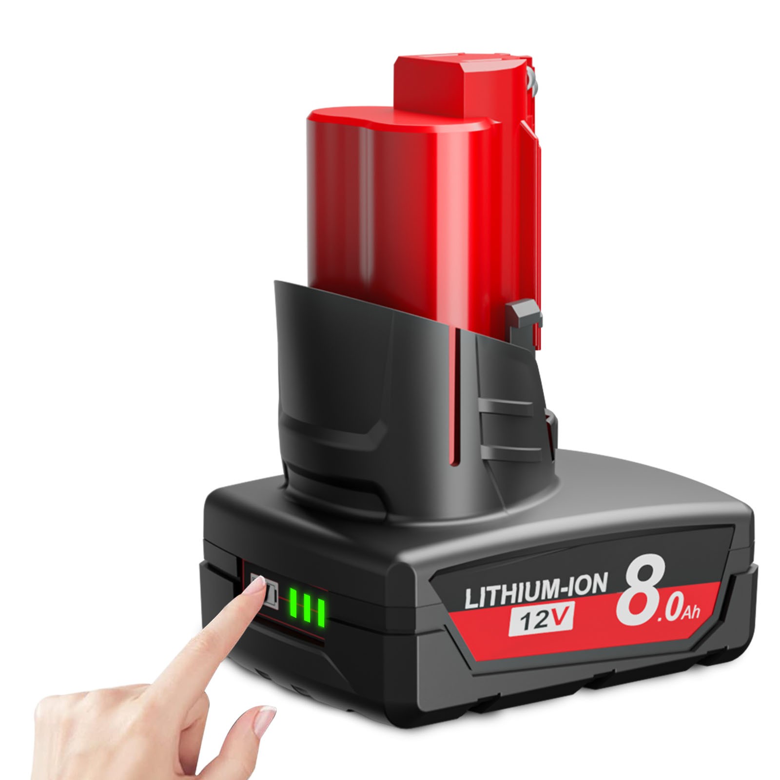 1-4X 8.0ah For Milwaukee Cordless Power Tools For M12 Lithium Battery/Charger