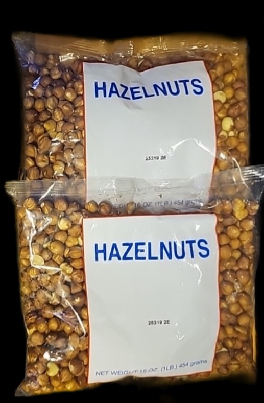 2 BAGS HAZELNUTS SHELLED 2 LBS TOTAL USDA BEST BY DATE: 6/2026 FREE SHIPPING USA