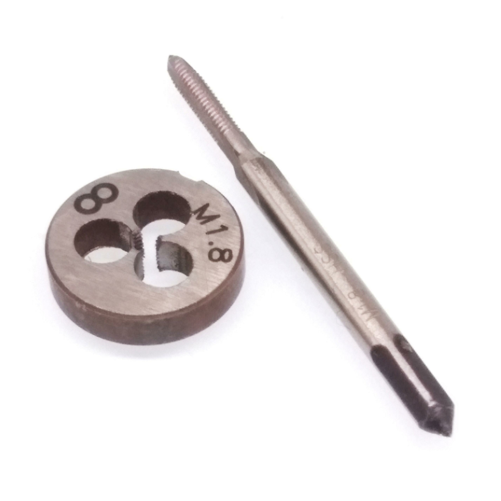 HSS M1.8 x 0.35mm Tap & M1.8 x 0.35mm Die Metric Thread Right Hand