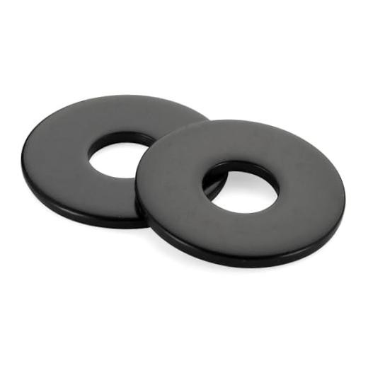 OD Flat Fender Washers, 304 Stainless Steel Finish, 50 PCS M8 x 23.5mm Black