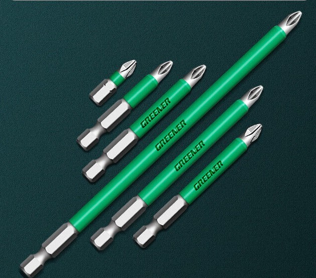 Anti Slip Magnetic Heavy Duty #2 Screw Driver Bit Quick Release 1/4 Hex Shank 6″