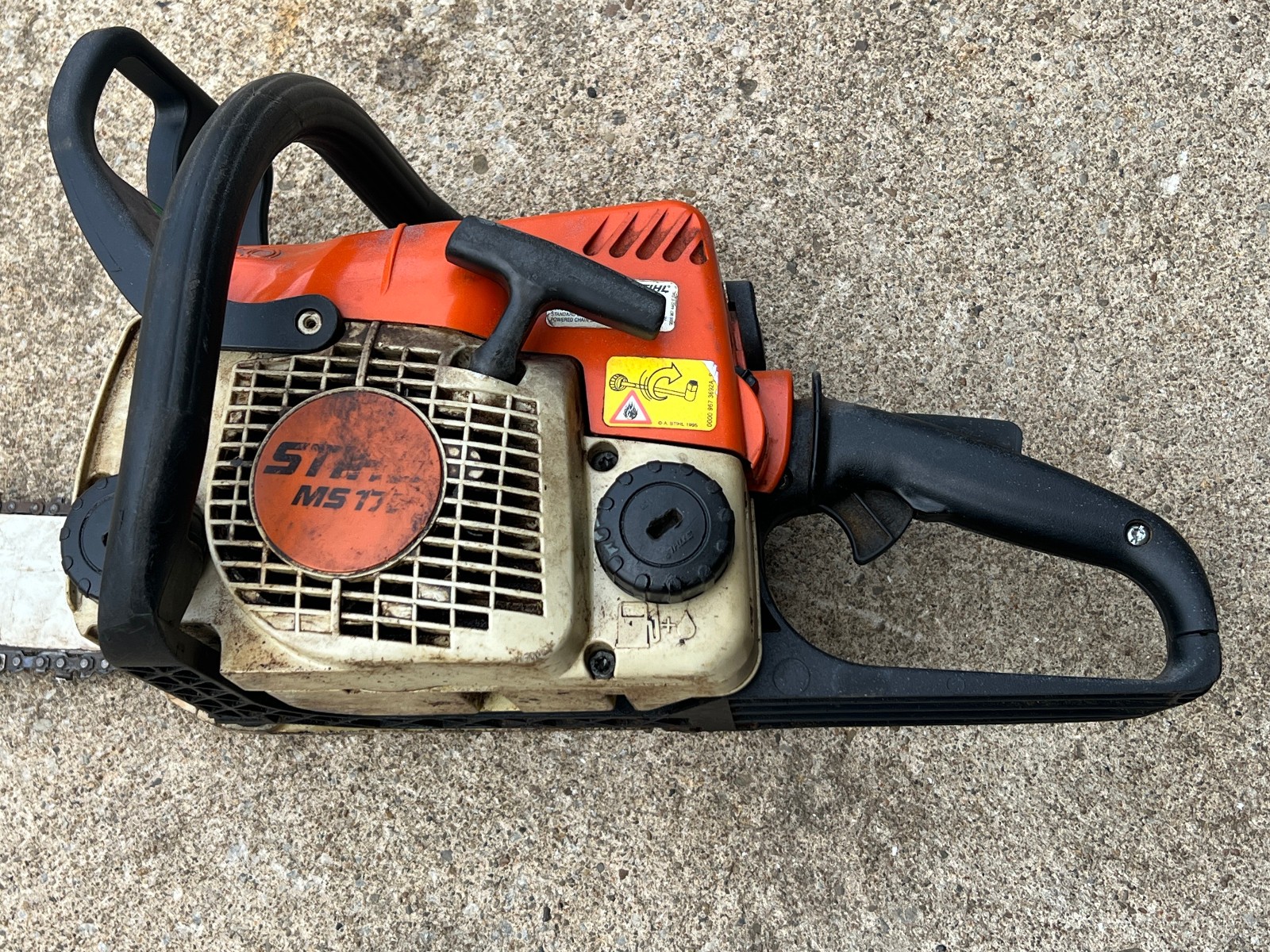 Stihl ms 170 chainsaw – runs