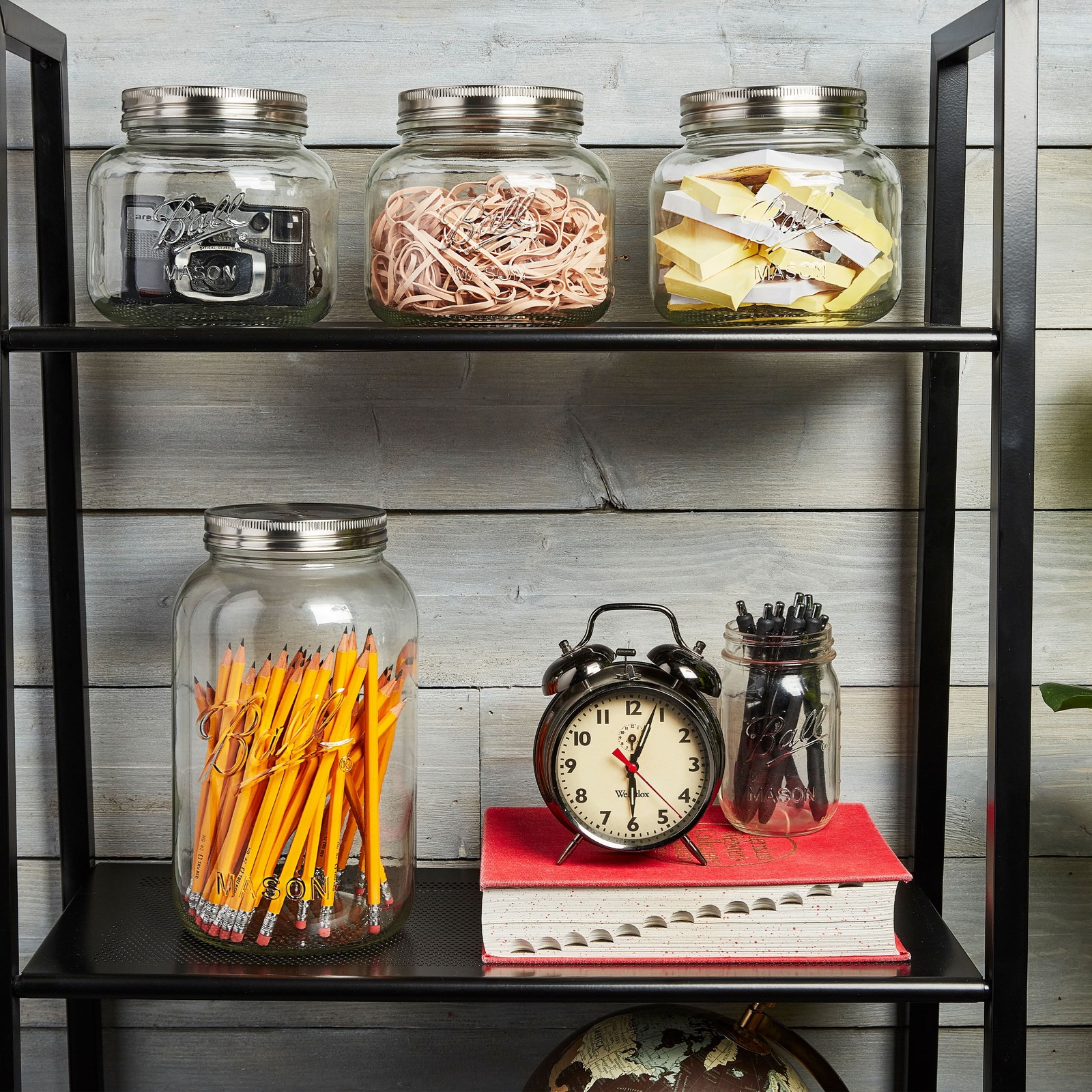 Ball Half Gallon Mason Jar with Stainless Steel Lid, Airtight Glass Storage