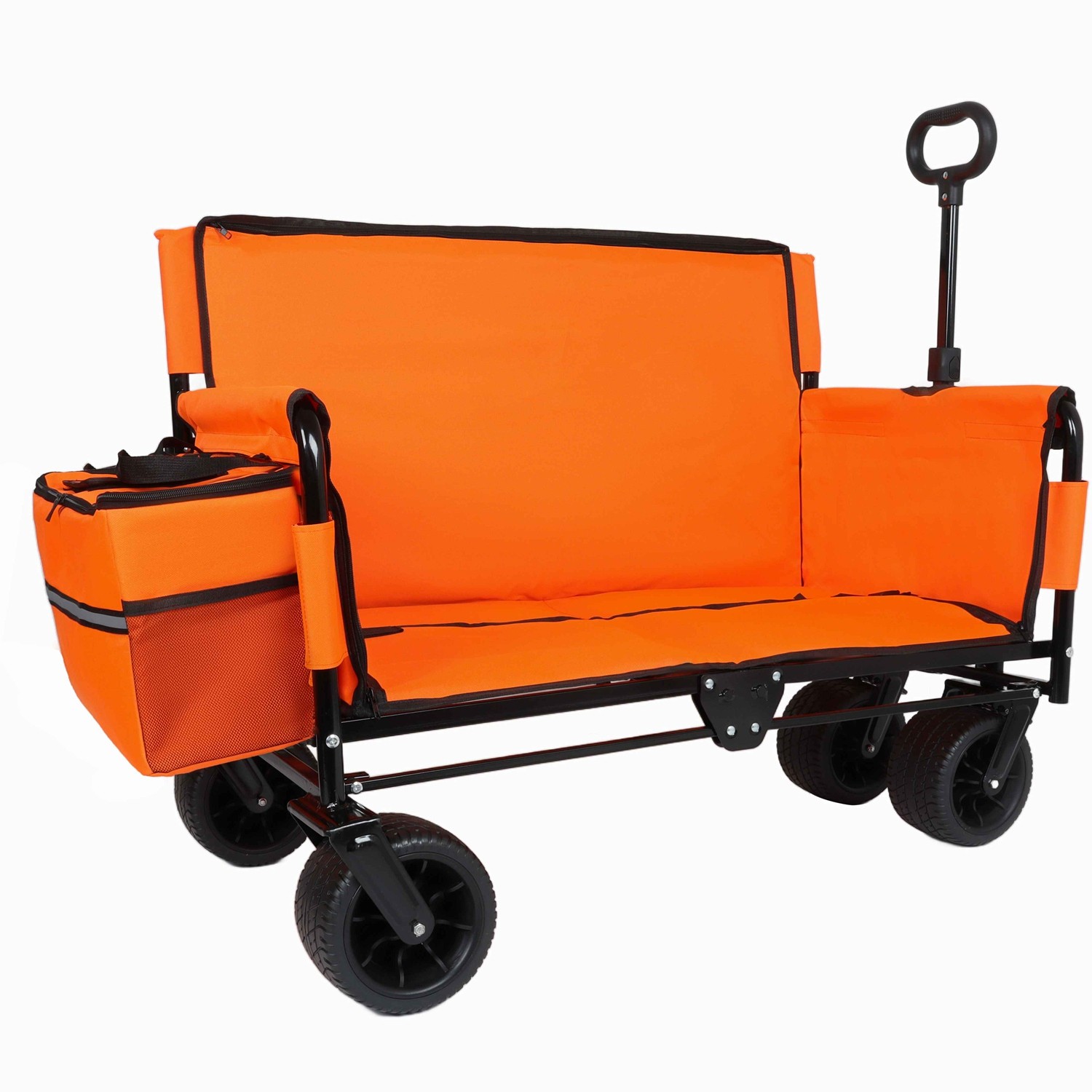 3in1 500lbs Heavy Duty Folding Wagon Cart w/ 180L Storage Bag For Camping Sports