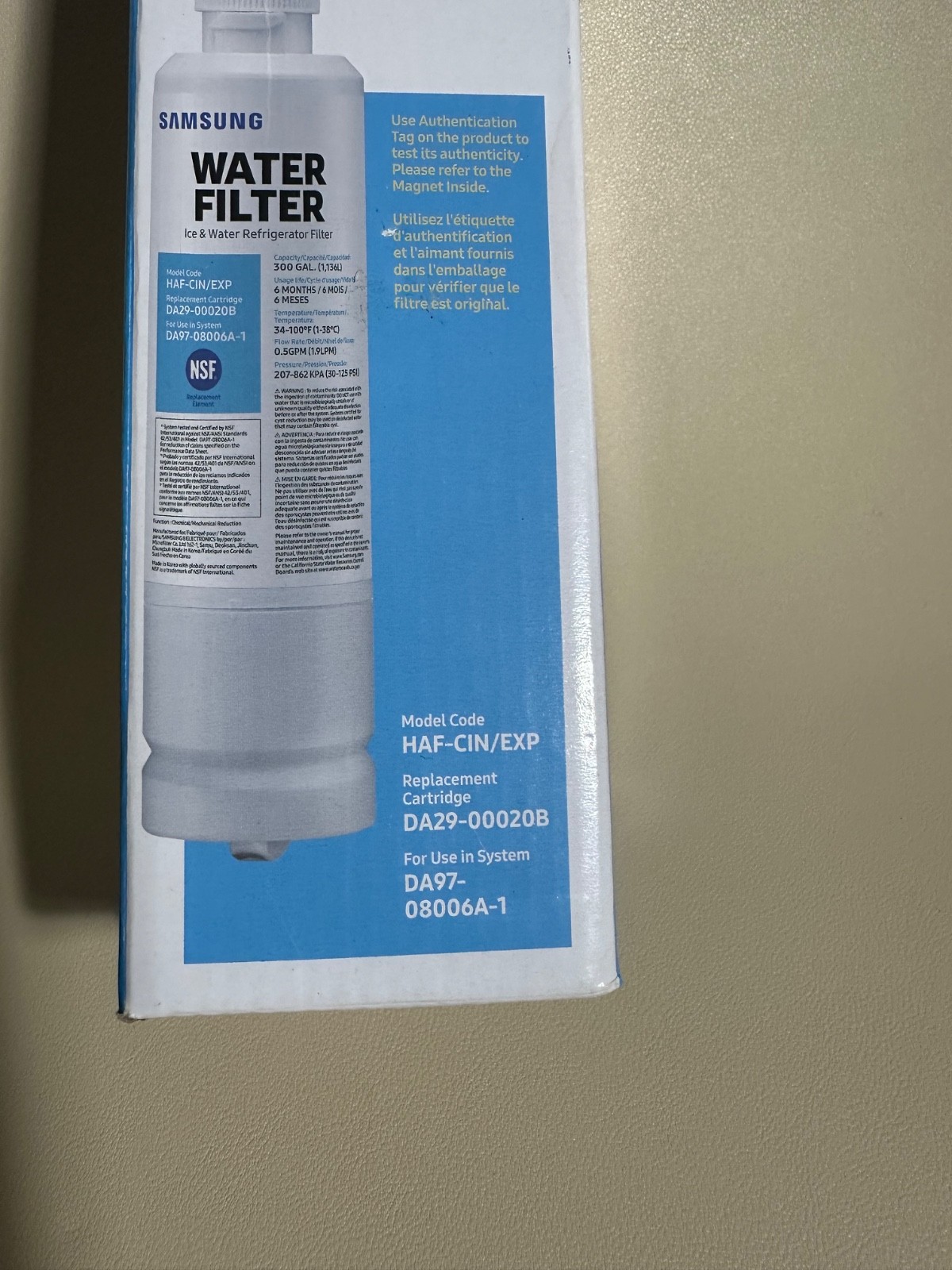 Samsung Water Filter – DA29-00020B