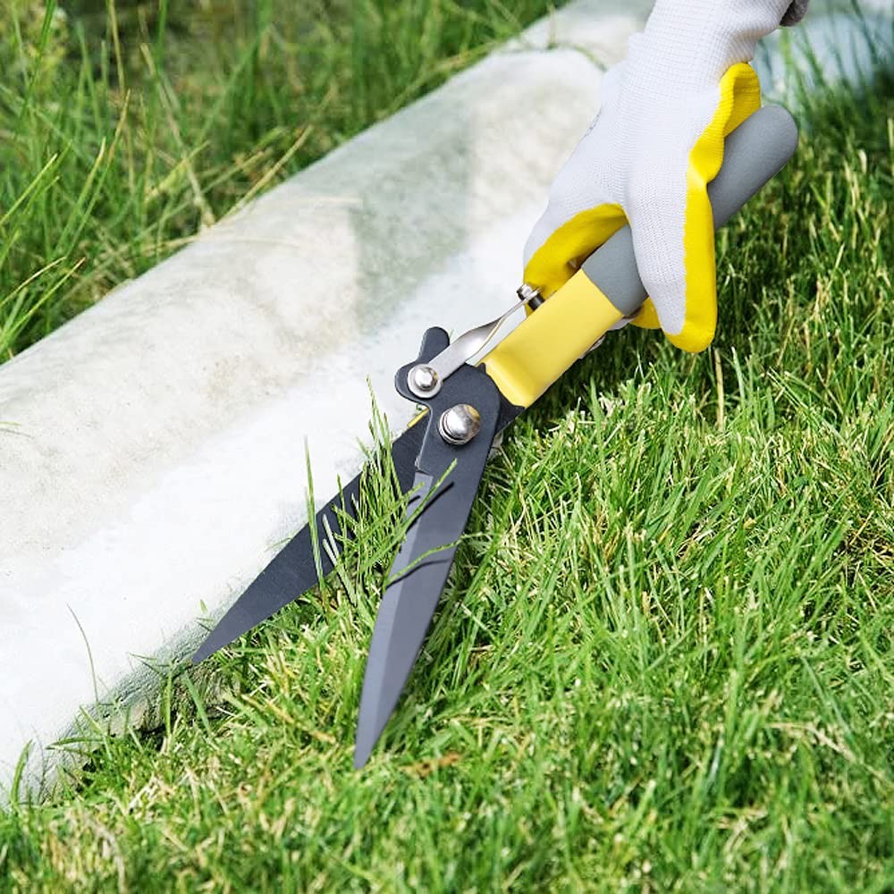 Grass Shears Hand Clippers Sharp Blade Non–Slip Grip Garden Lawn Edges Trimmer