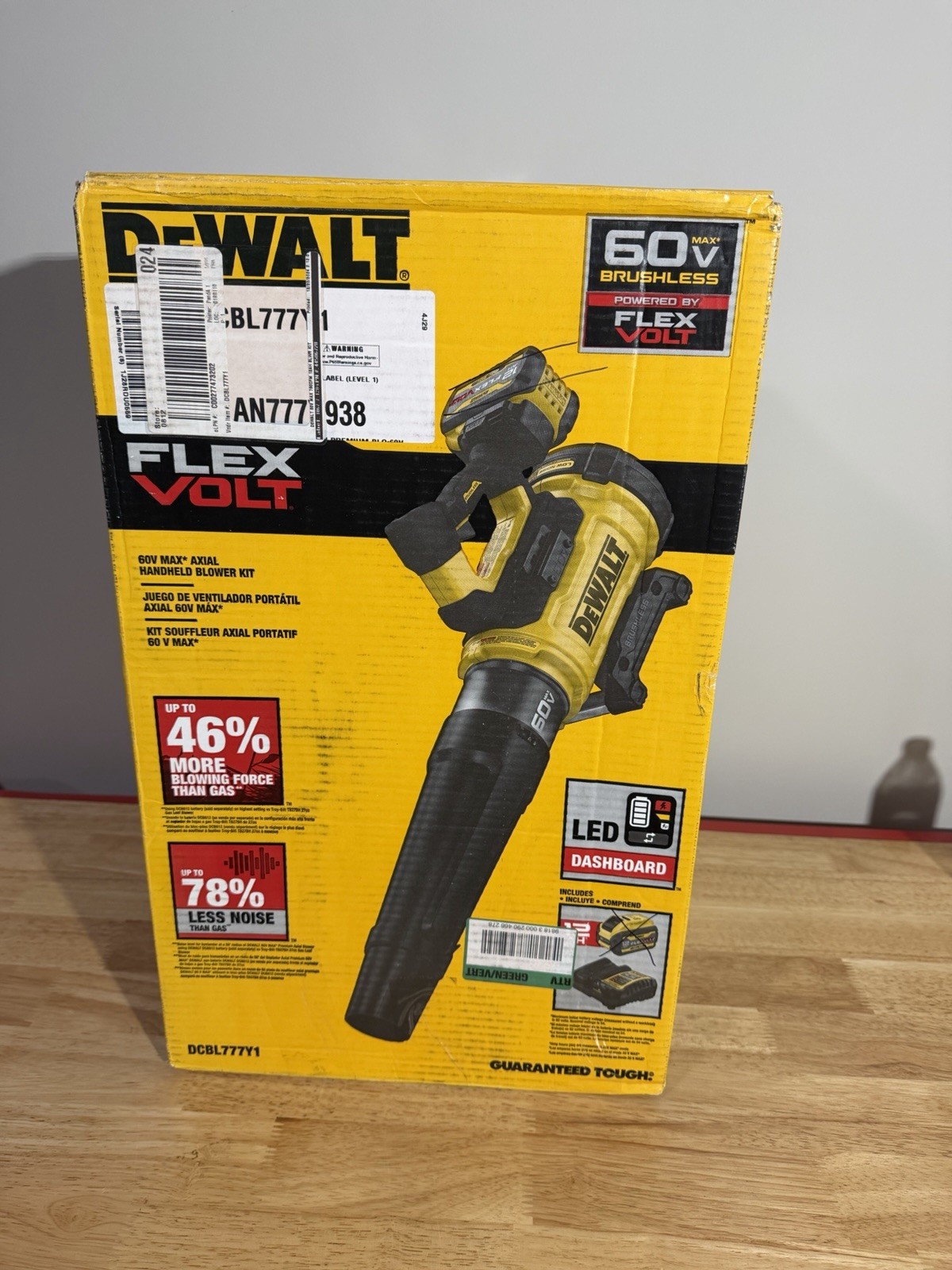 Dewalt 60v Max Flexvolt Axial Handheld Blower DCBL777 (Tool Only)