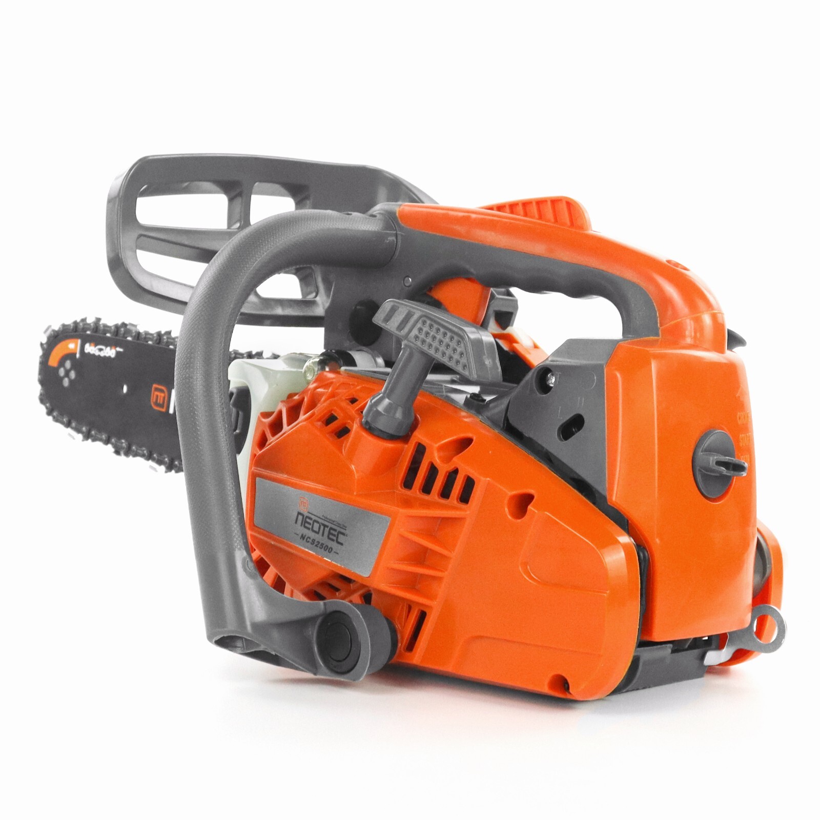 25.4cc Gas Top Handle Chainsaw with 12” Bar Chain 2-Stroke Engine Cut Tree Wood