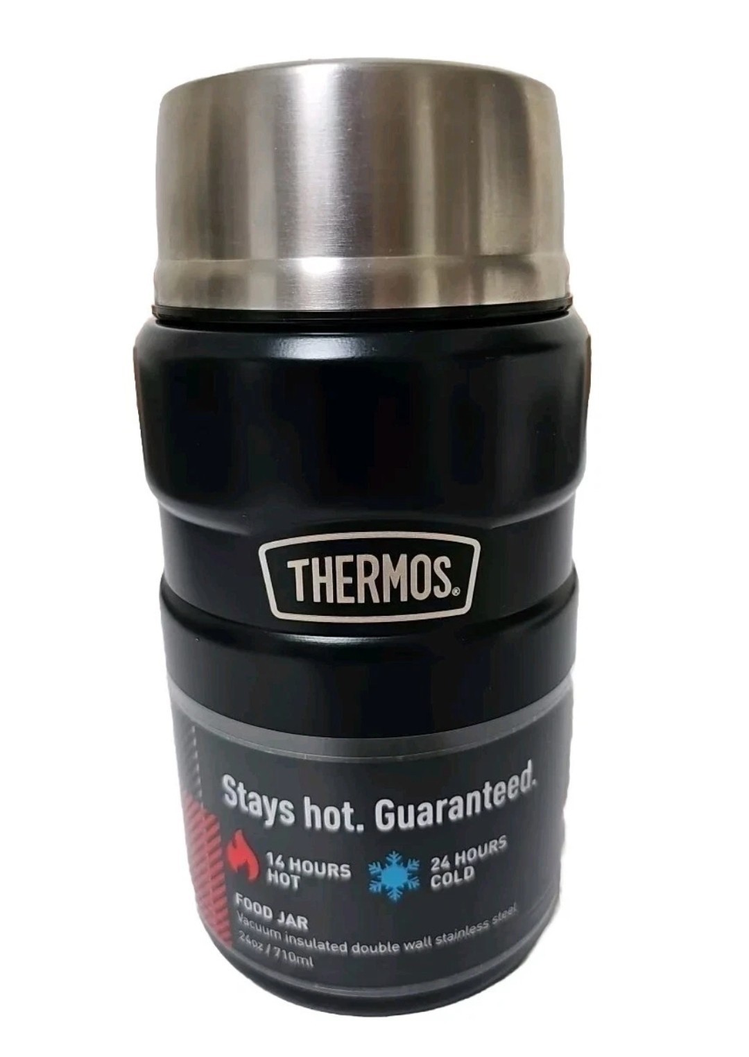 Thermos Stainless King Vacuum Insulated Stainless Steel Food Jar – Black – 24oz