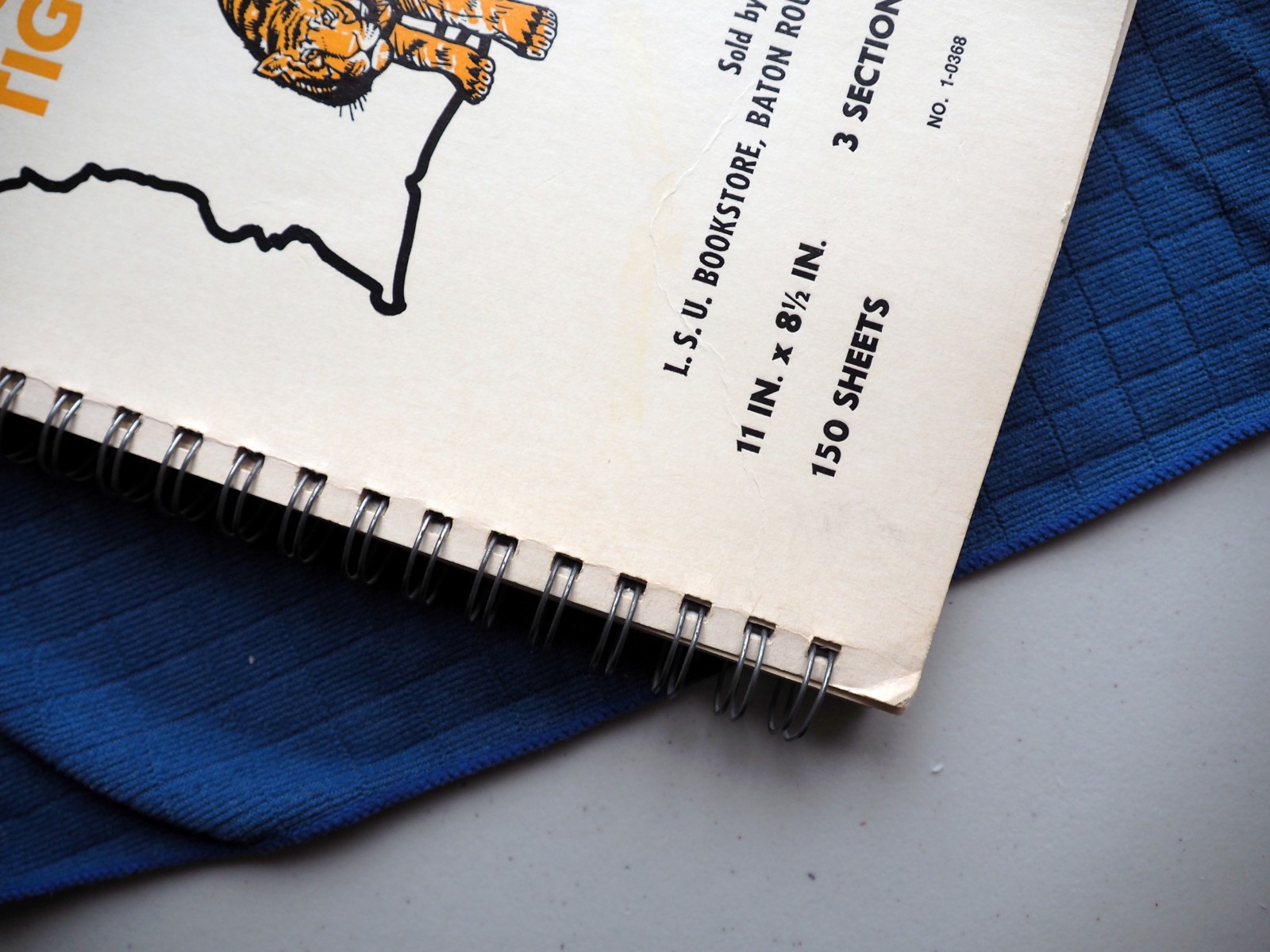 VTG Spiral Bound L.S.U. Tigers Notebook – Bookstore College Ruled 11 IN x 8.5 IN