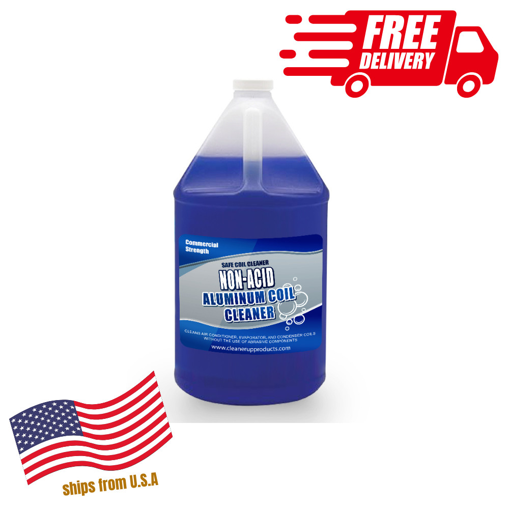 Safe Coil Cleaner, Non-Acid Aluminum Coil Cleaner 1 Gallon Free Shipping USA