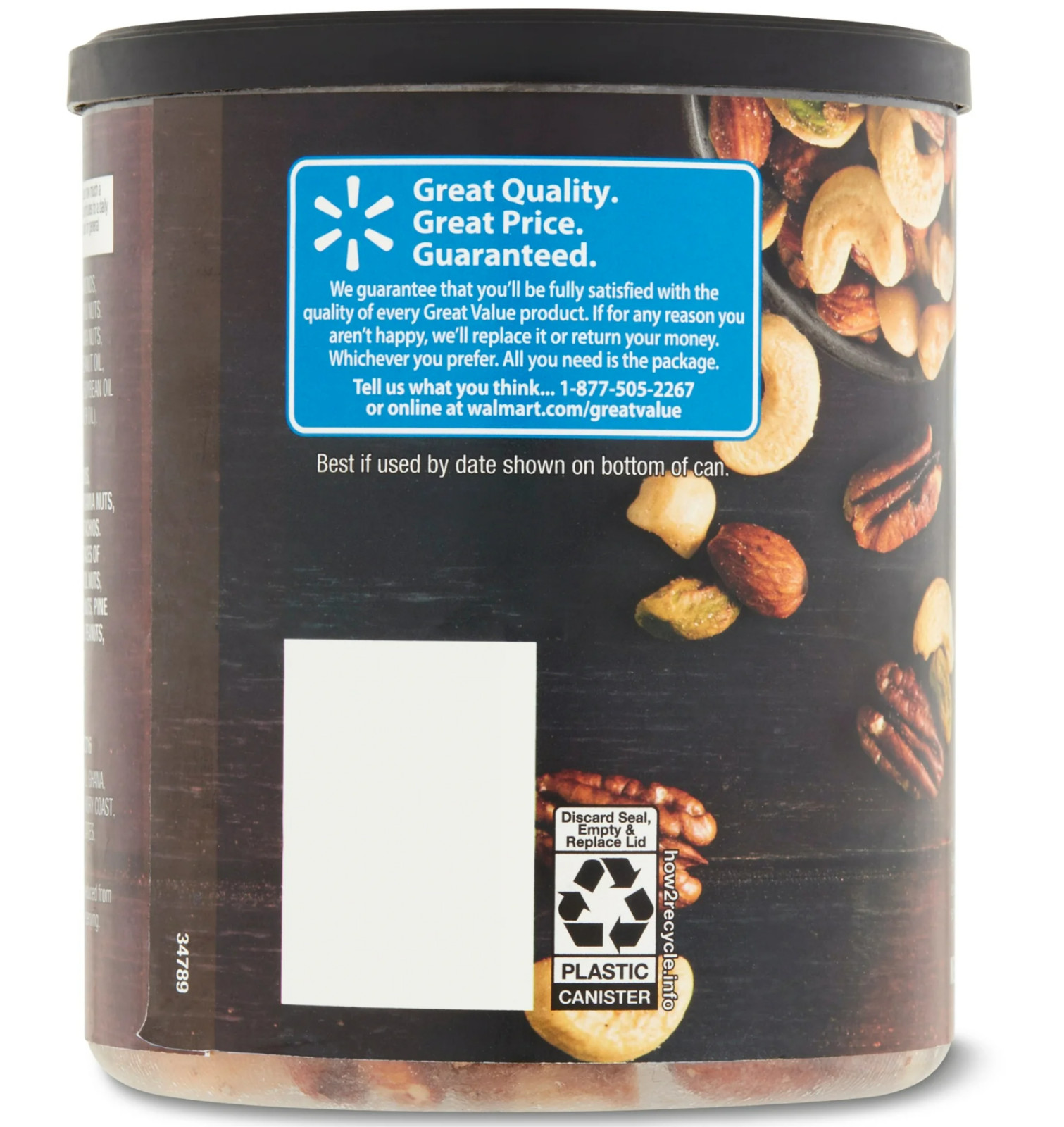 Great Value Lightly Salted, Deluxe Mixed Nuts, 15.25 oz 2 PACK
