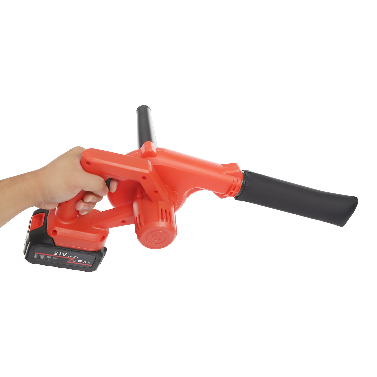 800W Battery Powered Cordless Leaf Blower, 6000-8000rpm Suction Blowing Machine