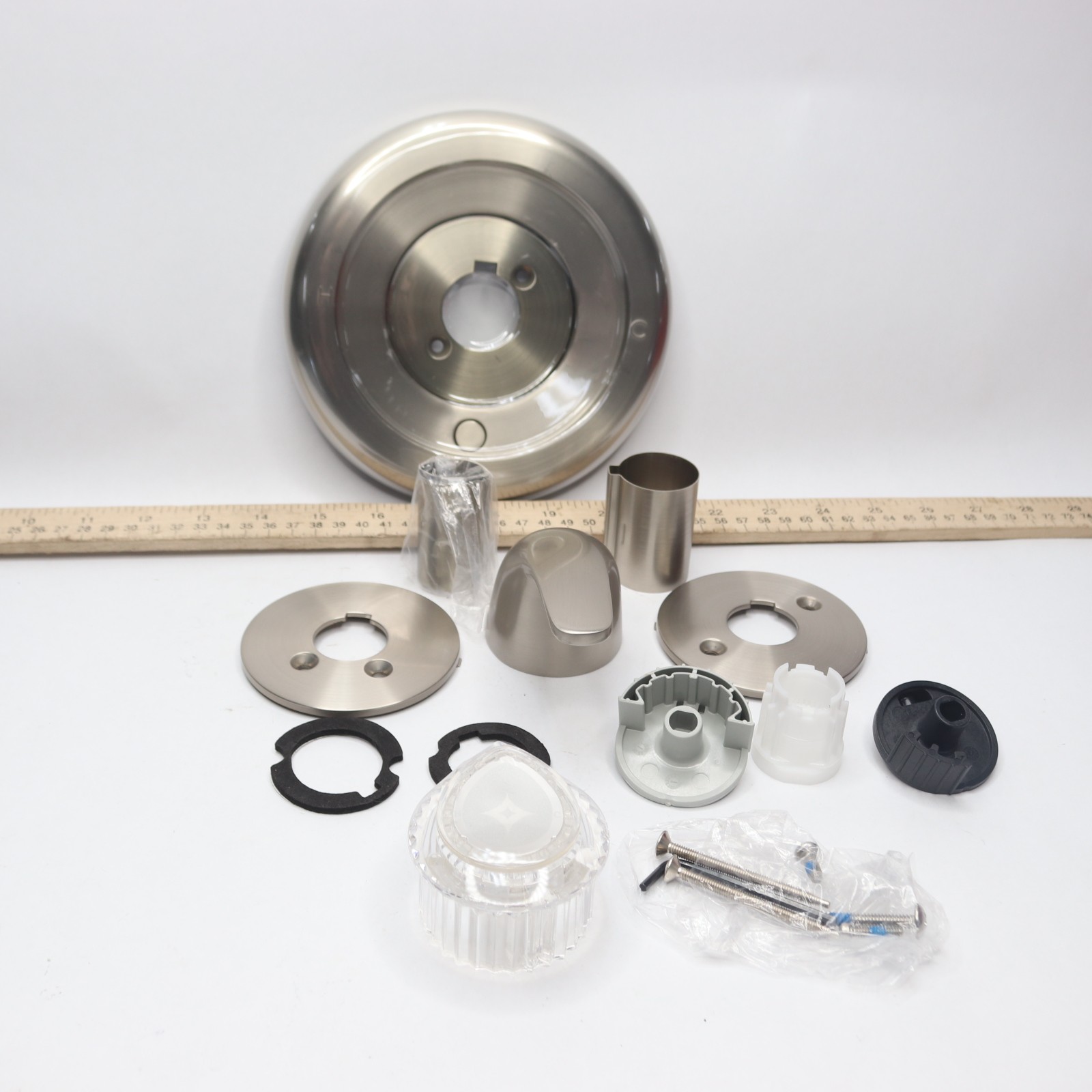 Danco Universal Trim Kit Single Handle Shower Clear Brushed Nickel -Complete Kit