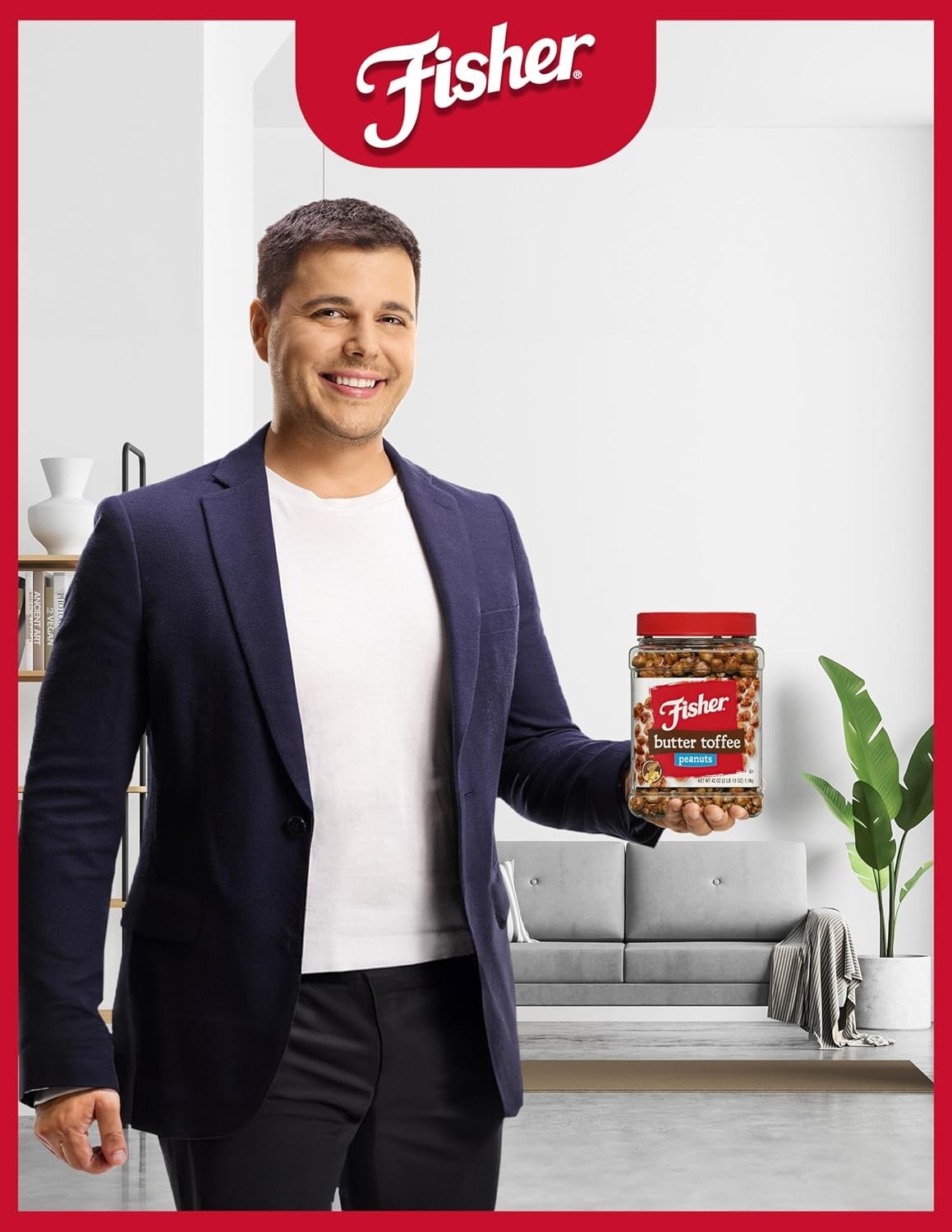 Protein-Packed Butter Toffee Peanuts, 42oz x 6