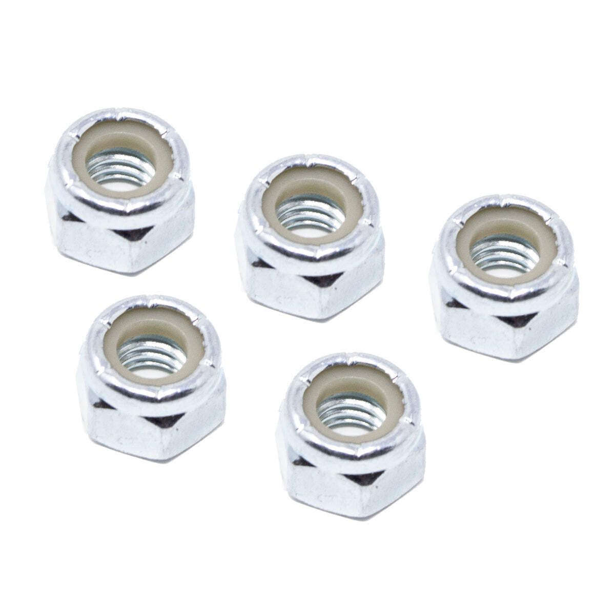 (5) 5/16-18″ Coarse Thread Grade 8 Nylon Insert Hex Lock Bolt Nut