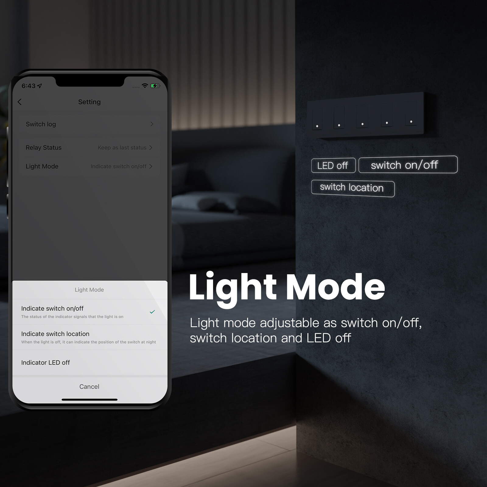 MOES 1/2/3/4Gang WiFi Smart Wall Light Switch 3 Way with Alexa Google APP Remote