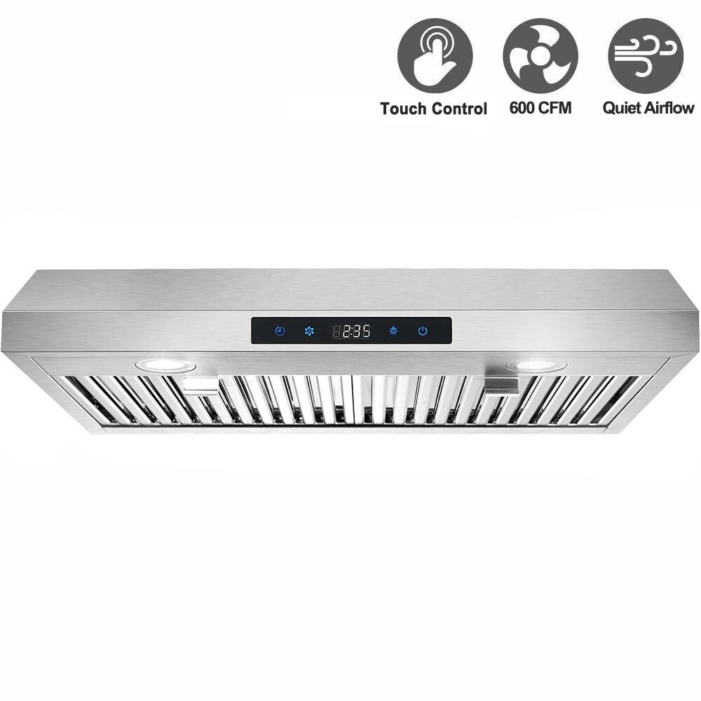 SNDOAS 30in Under Cabinet Kitchen Range Hood 800CFM 3-Speed Touch Control Vented