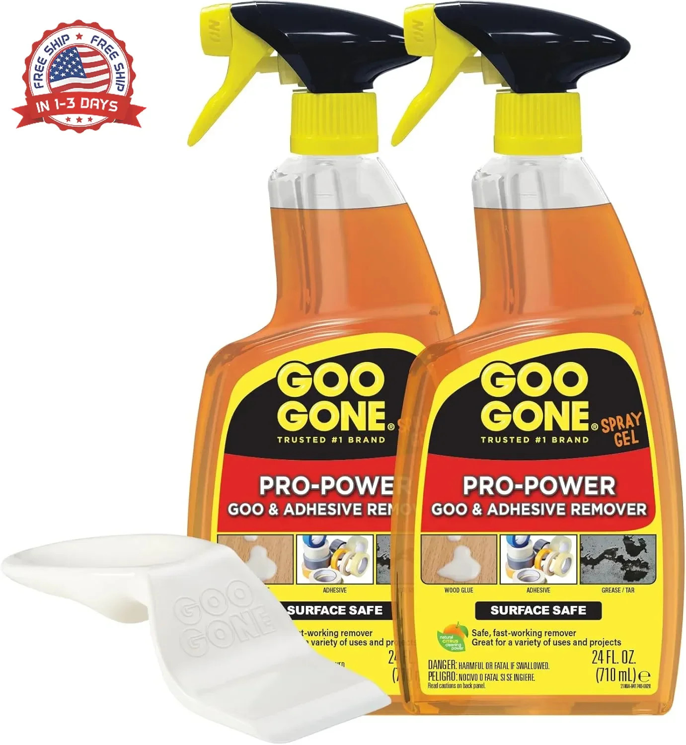 Goo Gone Pro-Power Spray Gel Adhesive Remover – Surface Safe, Great Cleaner, No