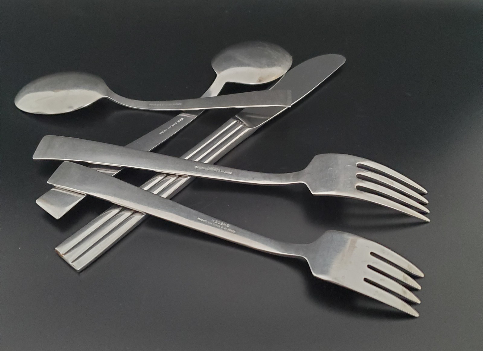 GENSE SWEDEN STAINLESS STEELE THEBE FLATWARE ONE-PLACE SETTING