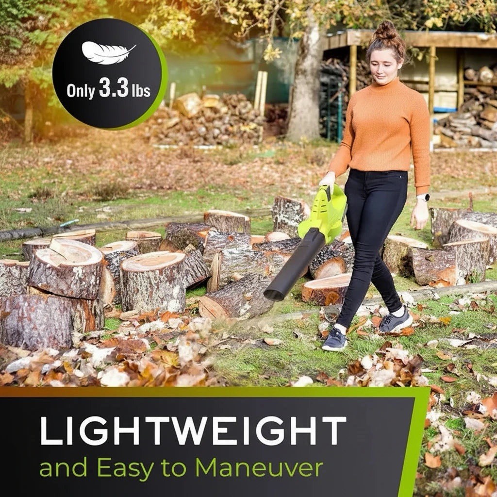 Mueller UltraStorm Leaf Blower Cordless Electric, 140 MPH 20 V Motor, NEW