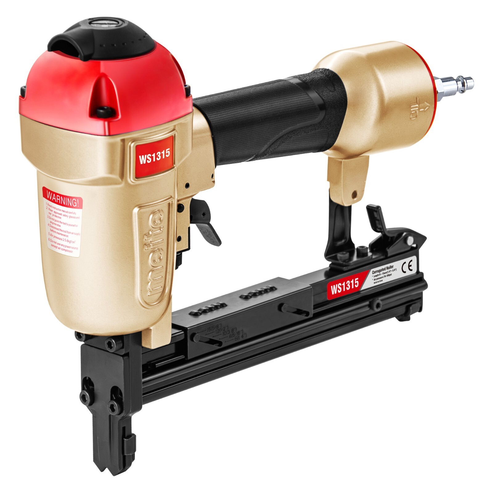 meite WS1315 1/2″ Crown Pneumatic Corrugated Tool Crown Corrugated Fastener Tool